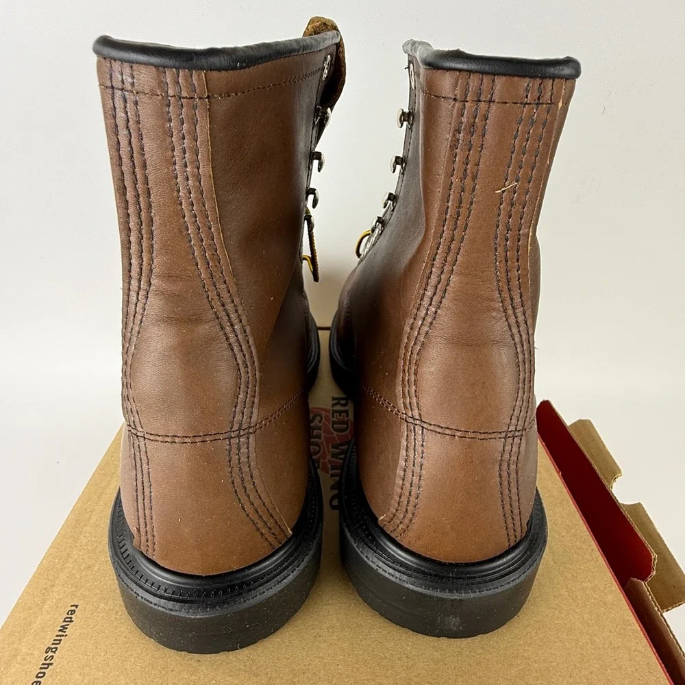 Red Wing 2233 SuperSole 8 Inch Steel Toe Work Boots Mens 11 D Brown Leather USA